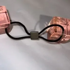 Louis Vuitton Authentic Hair Tie/Band Pink Cubes louis vuitton hair cubes products for sale | eBay main image 3